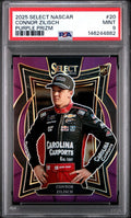 2025 Panini Select Grandstand Purple Prizm #d /199 Connor Zilisch #20 PSA 9 Mint