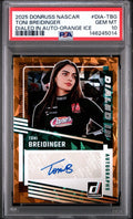 Toni Breidinger 2025 Panini Donruss Dialed In Orange Ice Auto PSA 10 Gem