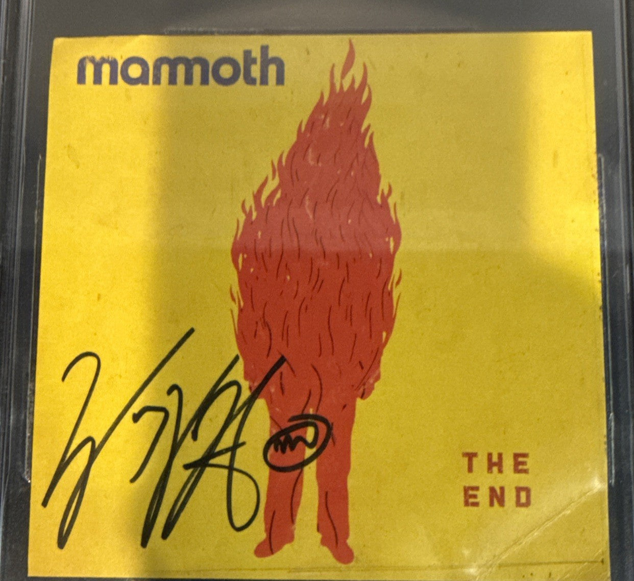 Wolfgang Van Halen SIGNED CD Insert “Mamoth - The End” Beckett BAS Encased Slab