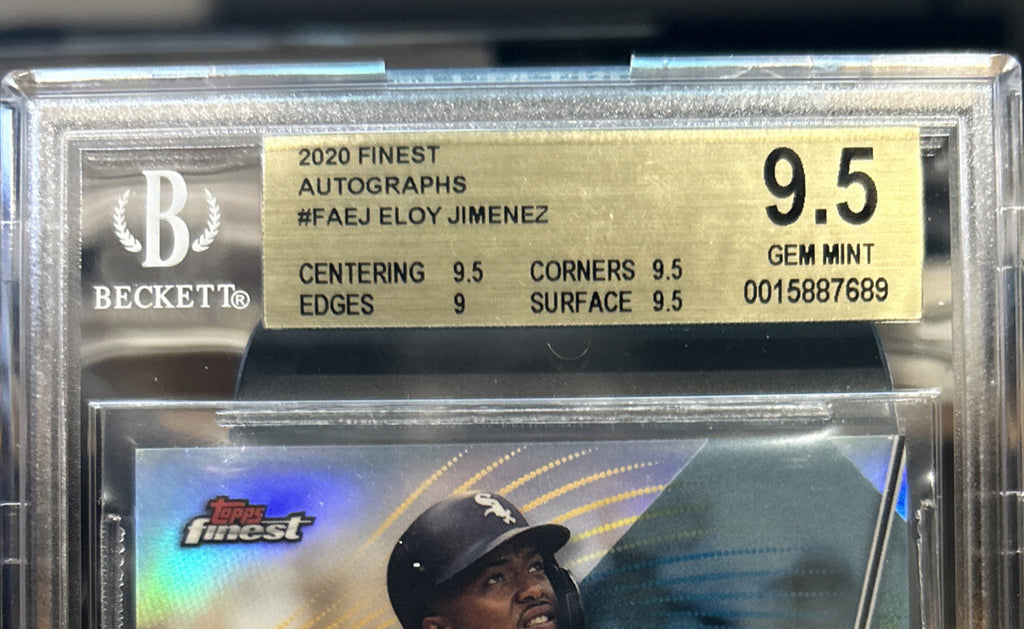 2020 Topps Finest Eloy Jimenez AUTO BGS 9.5 GEM MINT #FA-EJ