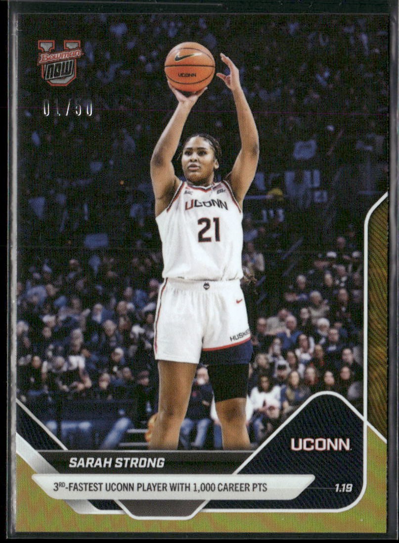 2025-26 Bowman U Now #56 Sarah Strong Gold Foil /50