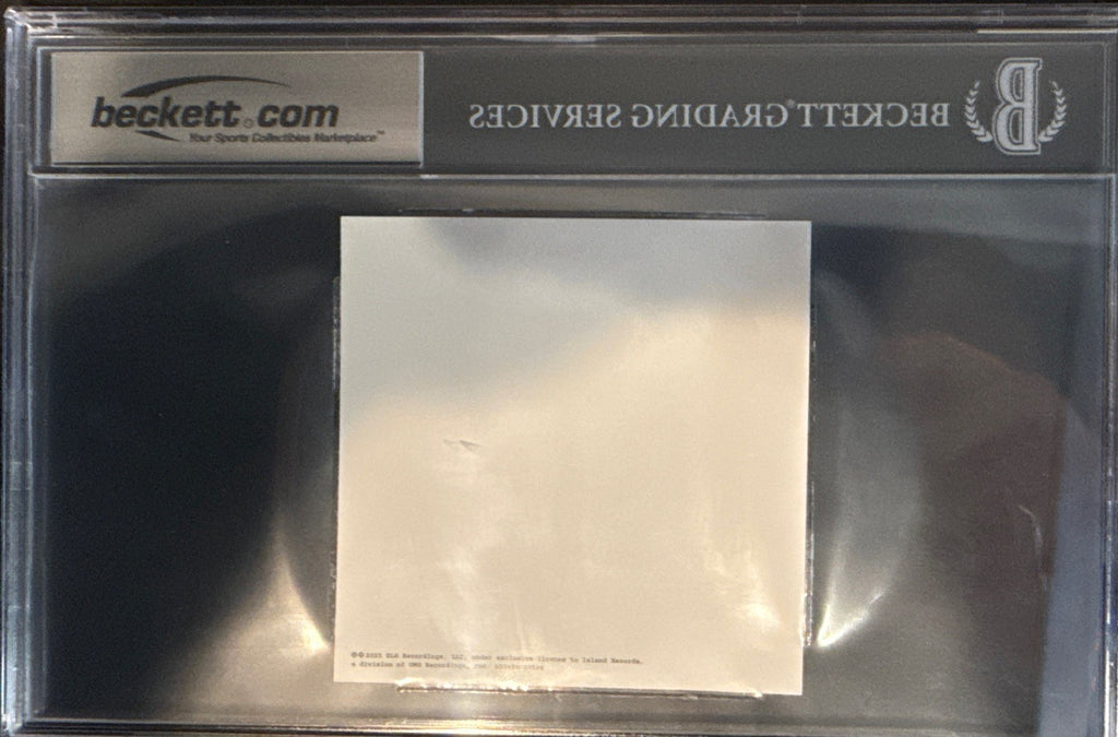 Demi Lovato Signed CD Promo Card Beckett BAS Encased Slabbed