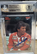 MARIO ANDRETTI Signed 1992 Collect A Card #90 Beckett BAS encased Indy Racing