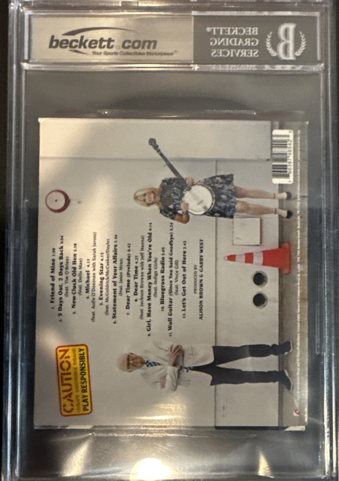 Steve Martin & Alison Brown SIGNED CD - Beckett BAS Encased Slab