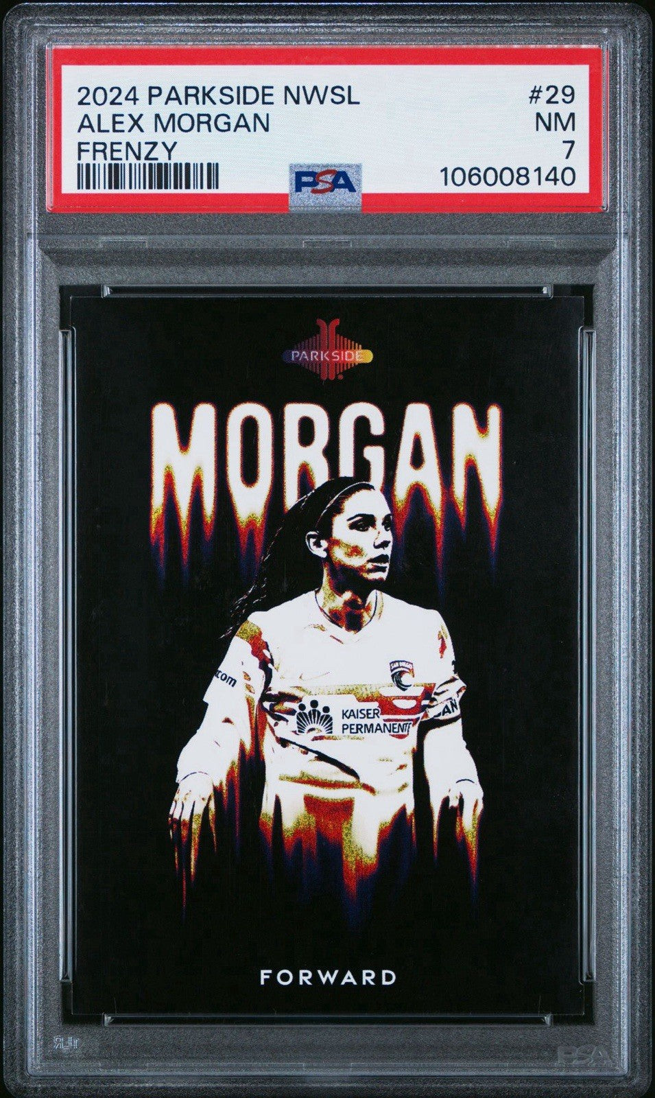 2024 Parkside NWSL FRENZY Alex Morgan Exclusive  /44 -  PSA 7
