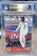 Signed Richard Petty 1992 Food Lion Trading Card #3 Beckett BAS Slabbed