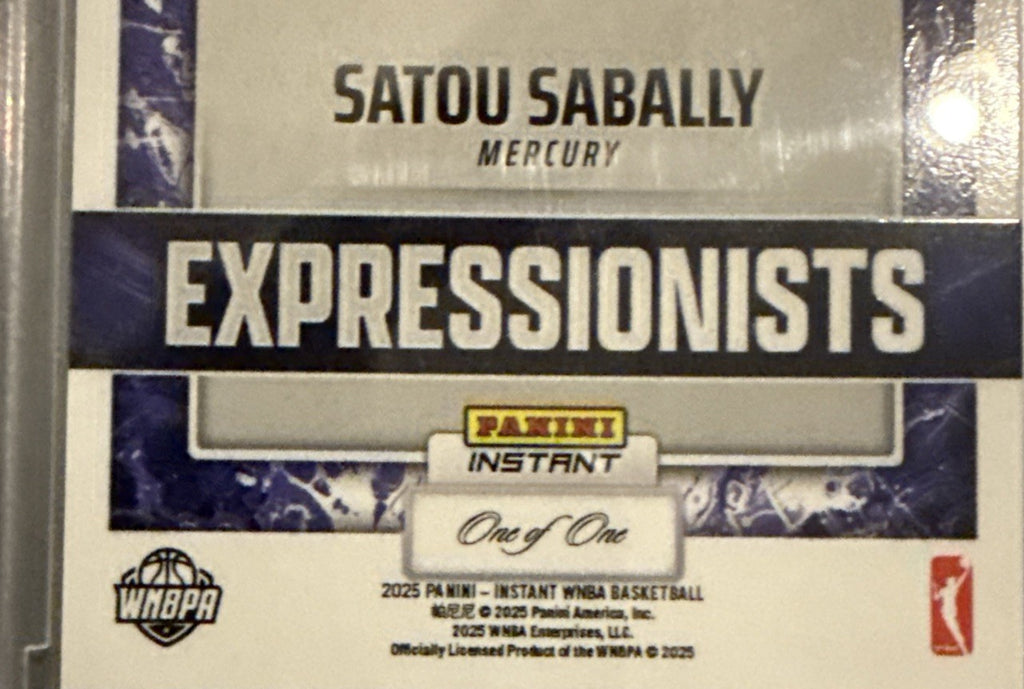 SATOU SABALLY - 2025 Panini Instant WNBA EXPRESSIONISTS #15 -  1/1 🔥🔥🔥