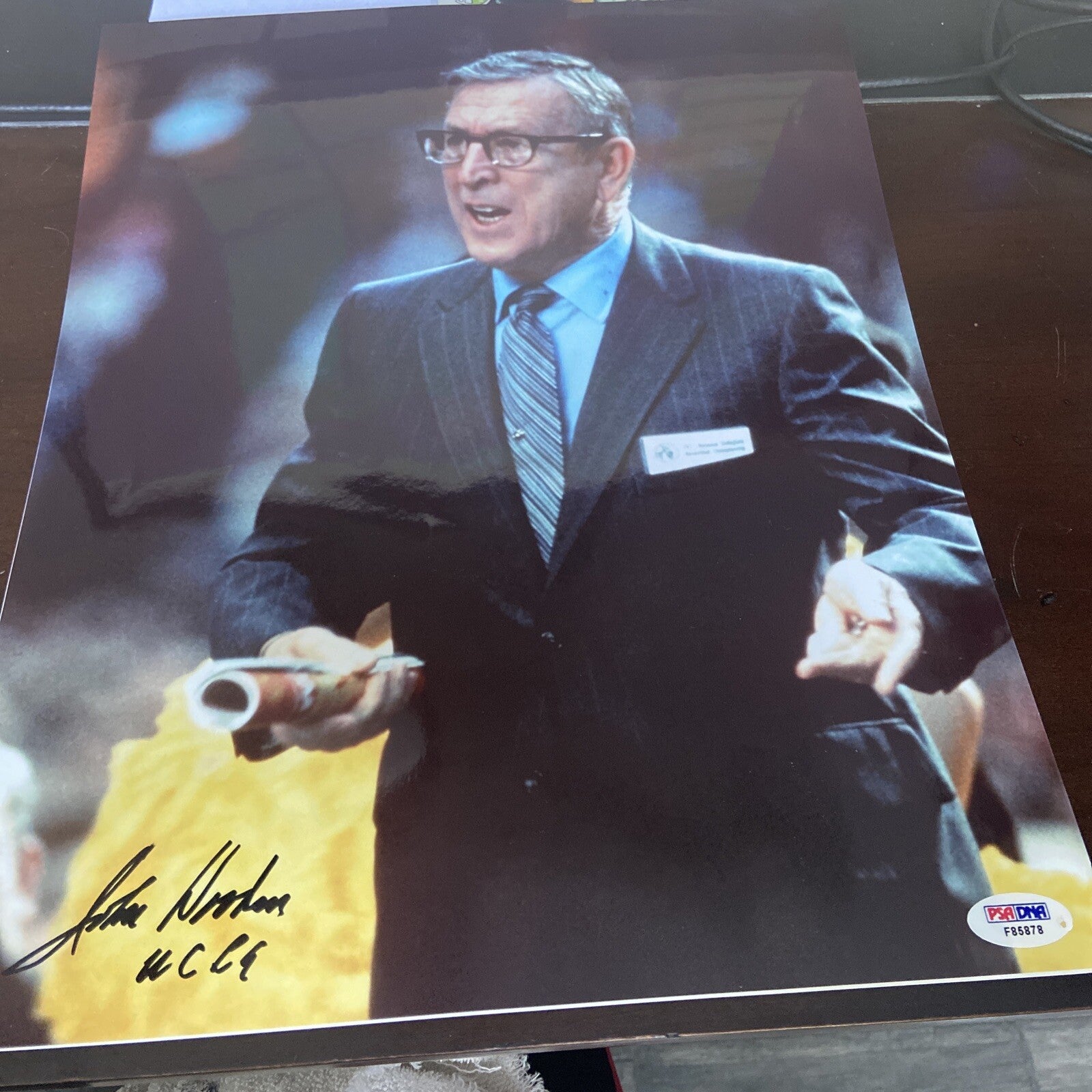 John Wooden 11x14 Photo UCLA Coach Signed Auto Psa/Dna