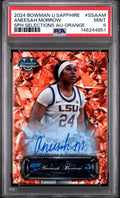 2024-25 Bowman U Chrome Sapphire Aneesah Morrow Selections Orange Auto /25 PSA 9