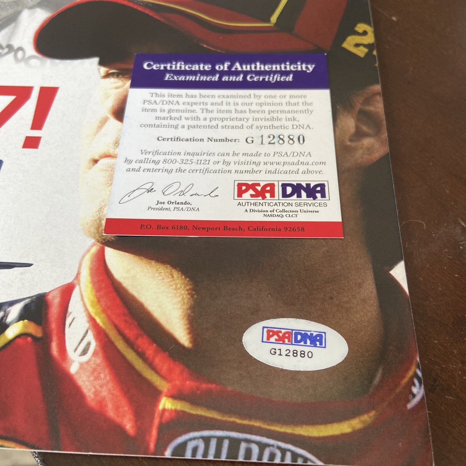 Jeff Gordon Racing Autographed Beckett Monthly Magazine PSA/DNA COA