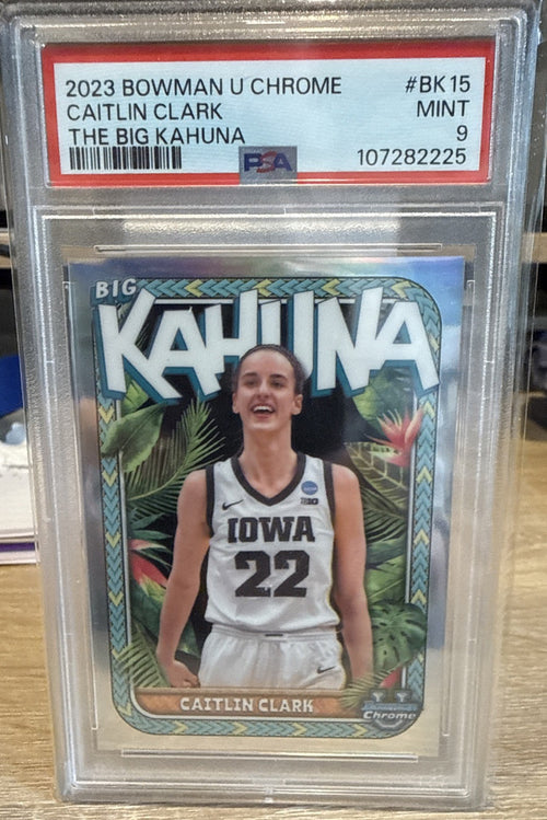 2022-2023 Bowman U Chrome Caitlin Clark Big Kahuna BK-15 (SP)  PSA 9 Mint