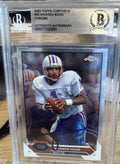 Warren Moon Signed 2023 Topps Composite Chrome #32 - Beckett BAS encased HOF