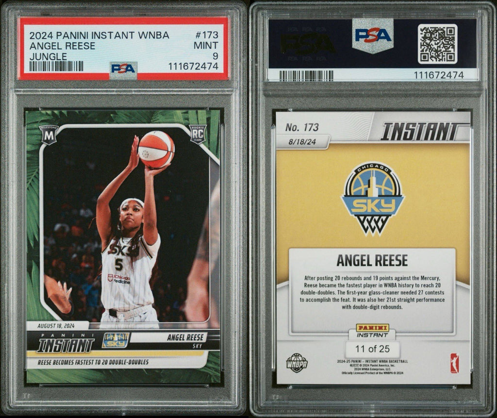 2024 Panini Instant WNBA #173 Angel Reese RC Jungle /25 - PSA 9