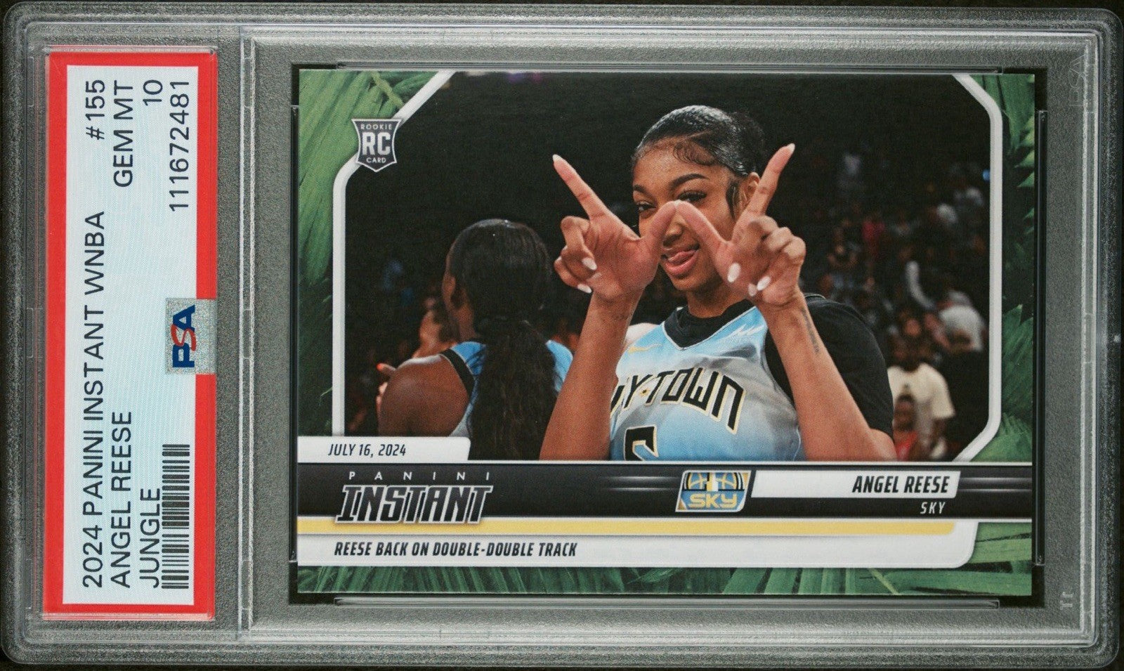 ANGEL REESE - 2024 PANINI INSTANT WNBA #155 - JUNGLE #d /25 PSA 10 Gem Mint
