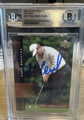 Signed Fred Couples - 2001 Upper Deck SP Authentic Preview  - Beckett  BAS Slab