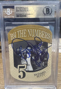 Signed Richard Petty 2010 Press Pass By The Numbers #5 Beckett BAS Slab