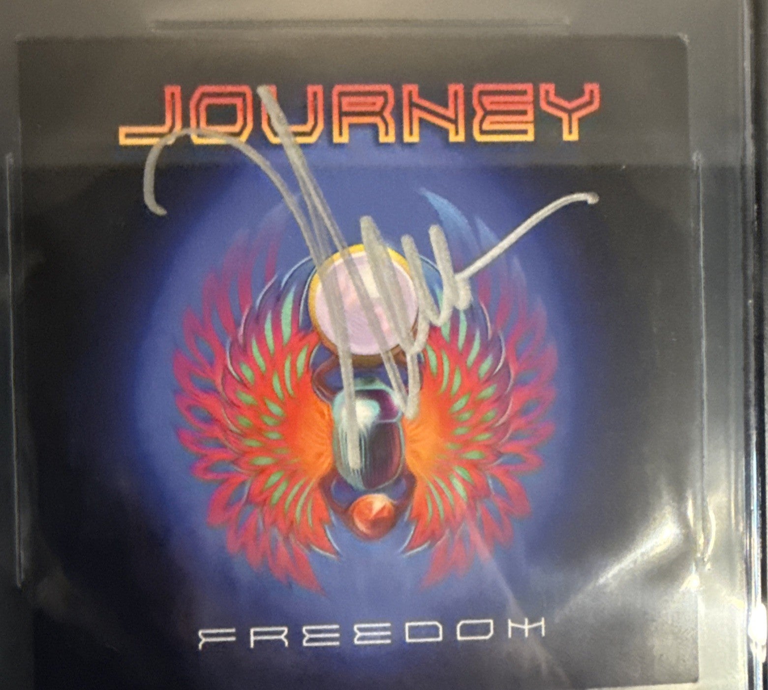 Journey - Neal Schon Signed CD Art Card - Beckett BAS Encased