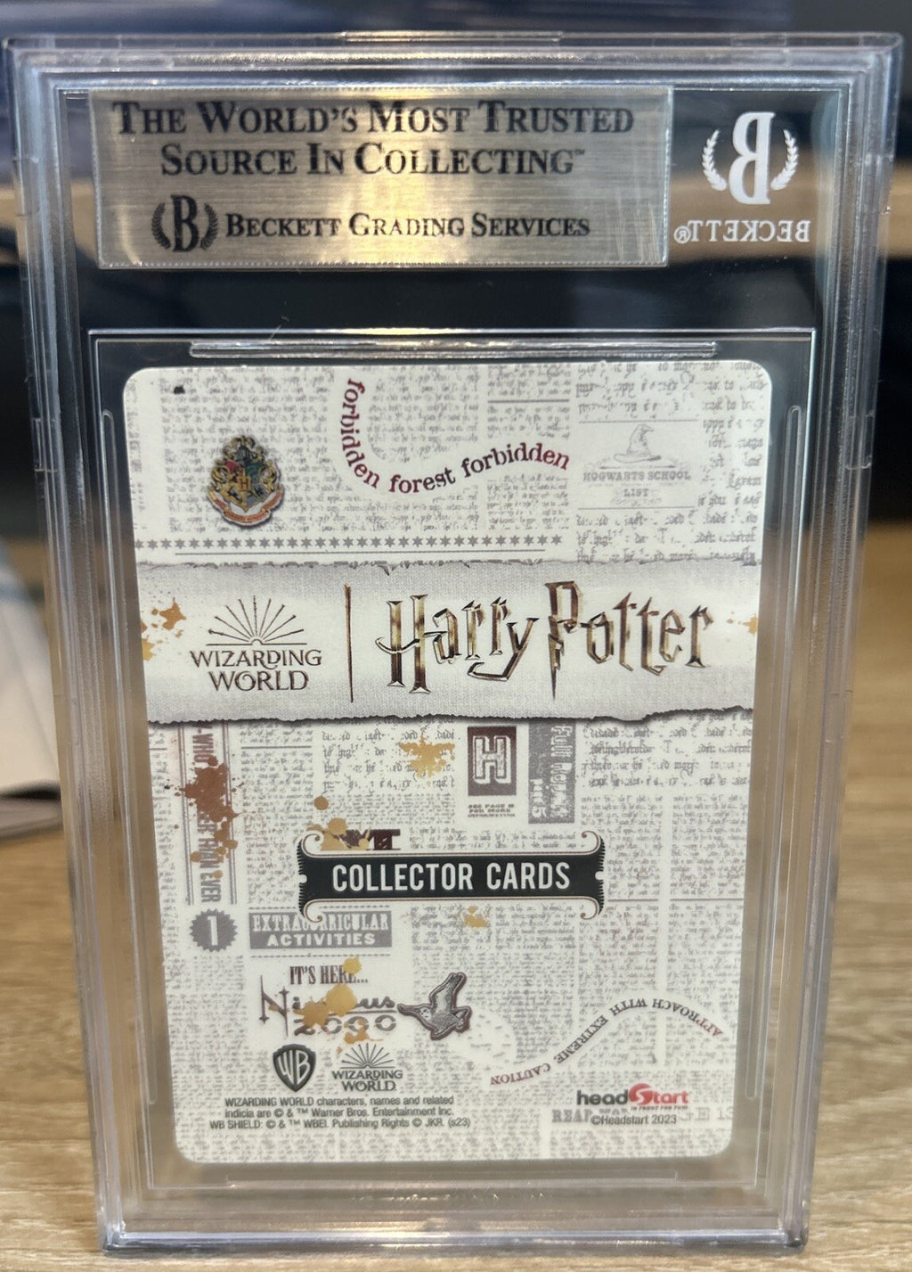 Daniel Radcliffe Signed 2023 Ooshie Harry Potter Collectors Cards #52 BAS Slab