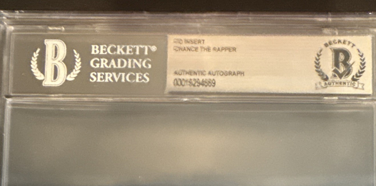 Chance The Rapper SIGNED CD Insert “Star Line” - Beckett BAS Encased Slab