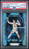 2024 PANINI PRIZM DRAFT PICKS MOJO /25 All-American  #15 ZACH EDEY PSA 10