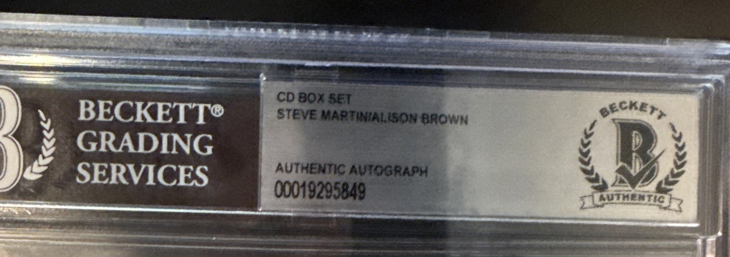 Steve Martin & Alison Brown SIGNED CD - Beckett BAS Encased Slab