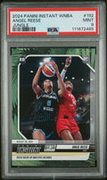 2024 Panini Instant WNBA #192 Angel Reese RC Jungle /25 Racks Up Records PSA 9