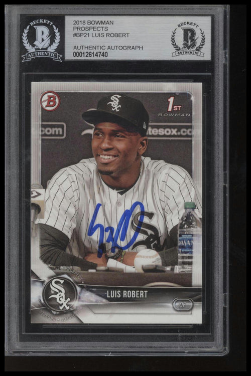 2018 Bowman #BP21 Luis Robert Prospects BAS Slab