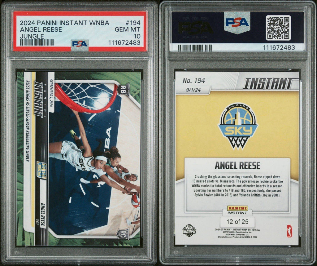 ANGEL REESE - 2024 PANINI INSTANT WNBA #194 - JUNGLE #d /25 PSA 10 Gem Mint