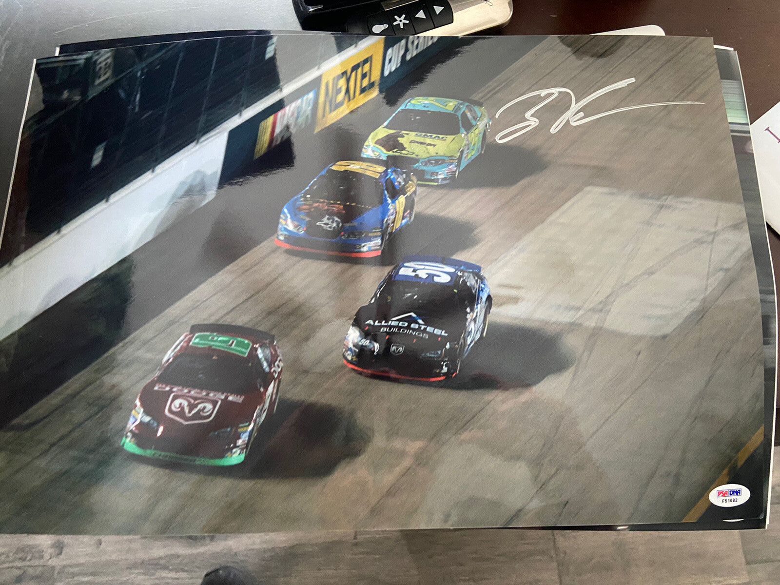 Brian Vickers NASCAR Signed Auto 16x20 Photo PSA/DNA COA