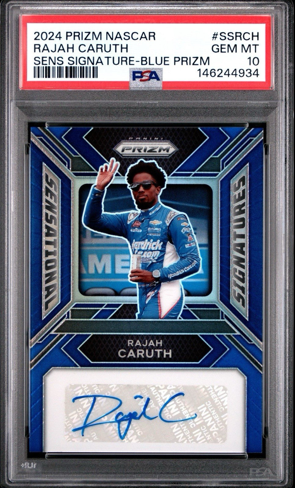 2024 Prizm - Rajah Caruth #SS-RCH - Blue Auto /49 - PSA 10 Gem