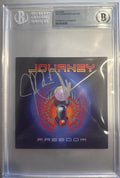 Journey (Neal Schon & Jonathan Cain) Signed CD Art Card - Beckett BAS Encased