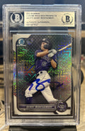 Benny Montgomery Rockies Signed 2022 Bowman Mega Box #BCP73 BECKETT BAS slabbed