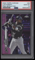 2020 Topps Chrome #60 Luis Robert Pink Refractor PSA 10