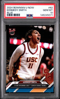 2024-25 Bowman U Now Topps #62 Kennedy Smith Blue Parallel #d /25 -  PSA 10 Gem