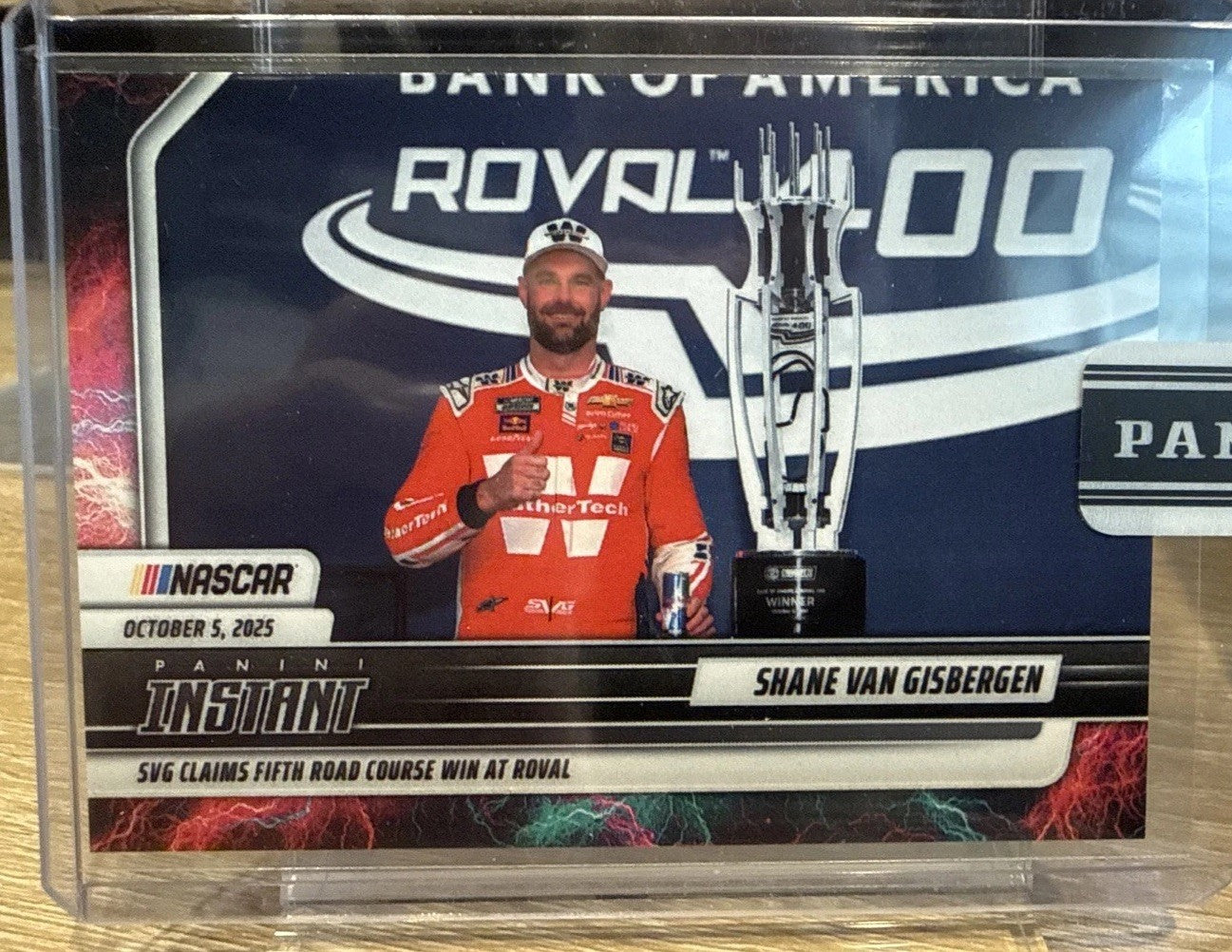 2025 Panini Instant NASCAR #57 Shane van Gisbergen - Lightning 5/5 - 5 Road Wins