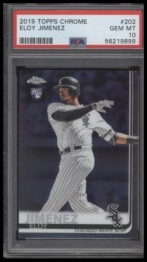 2019 Topps Chrome #202 Eloy Jimenez PSA 10