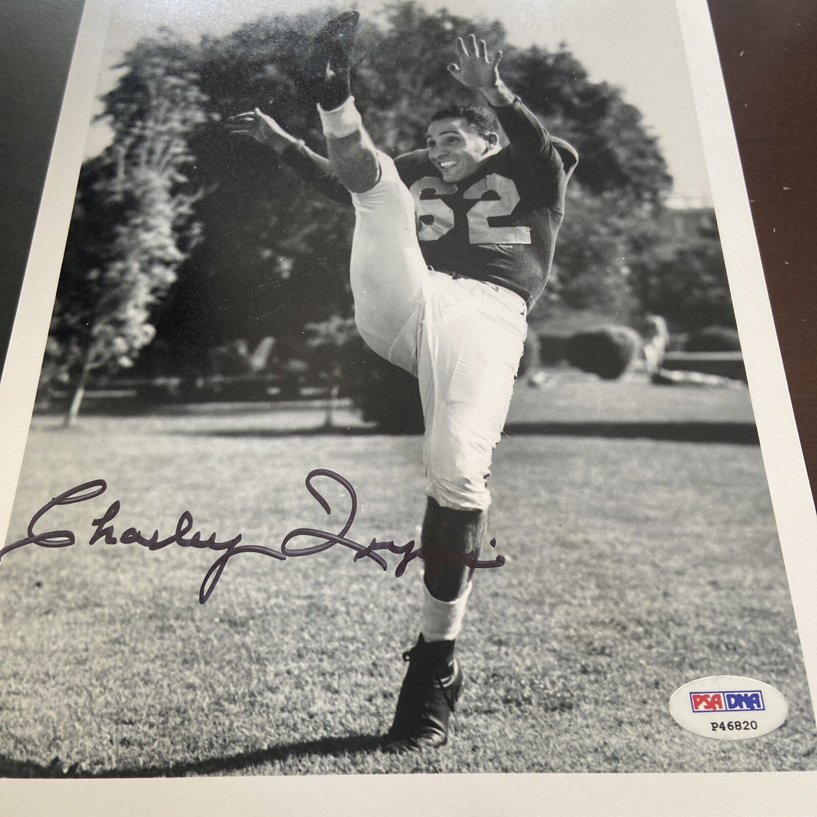 Charley Trippi 8 x 10 Photo Signed Auto PSA/DNA COA Chicago Cardinals HOF