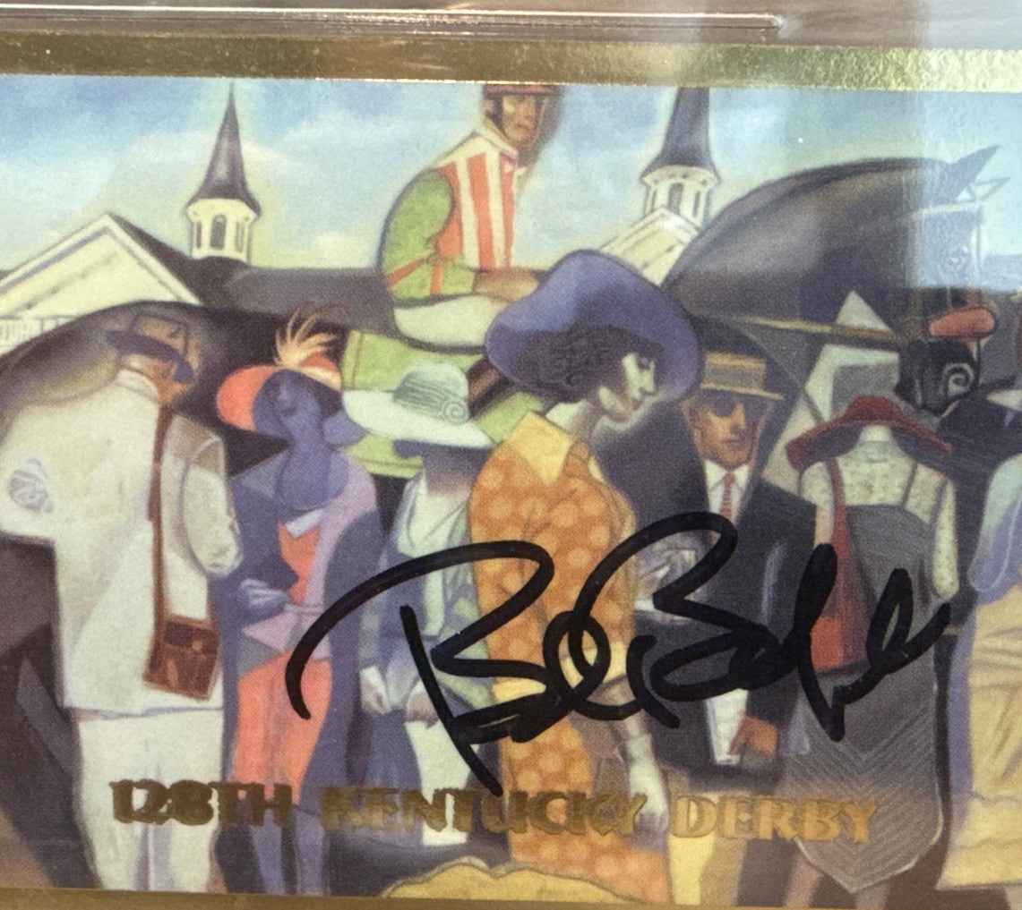 Bob Baffert SIGNED 2002 Kentucky Derby Ticket Stub Winning Trainer BAS BECKETT