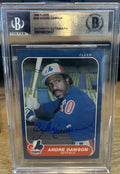 Andre Dawson Beckett BAS Signed 1986 Fleer #246 Autograph