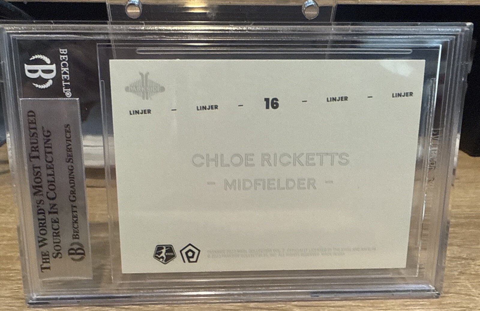 BGS 9 2023 Parkside NWSL V2 Chloe Ricketts Washington Spirit SP Linjer /100!