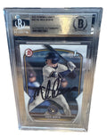 Mike Boeve Auto 2023 Bowman 1st Draft BAS Beckett Authentic On Card Signed