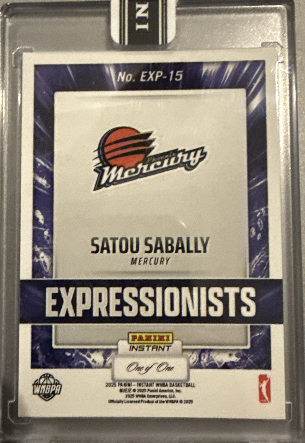 SATOU SABALLY - 2025 Panini Instant WNBA EXPRESSIONISTS #15 -  1/1 🔥🔥🔥