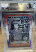 Signed Richard Petty 2016 Panini Prizm Red, White & Blue #72 - BAS Beckett Slab