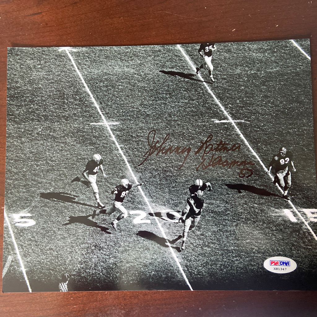 Johnny Lattner Signed 8x10 Photo Autographed PSA/DNA COA Notre Dame 1953 Heisman