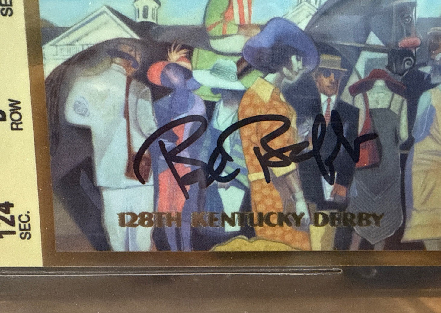 Bob Baffert SIGNED 2002 Kentucky Derby Ticket Stub Winning Trainer BAS BECKETT