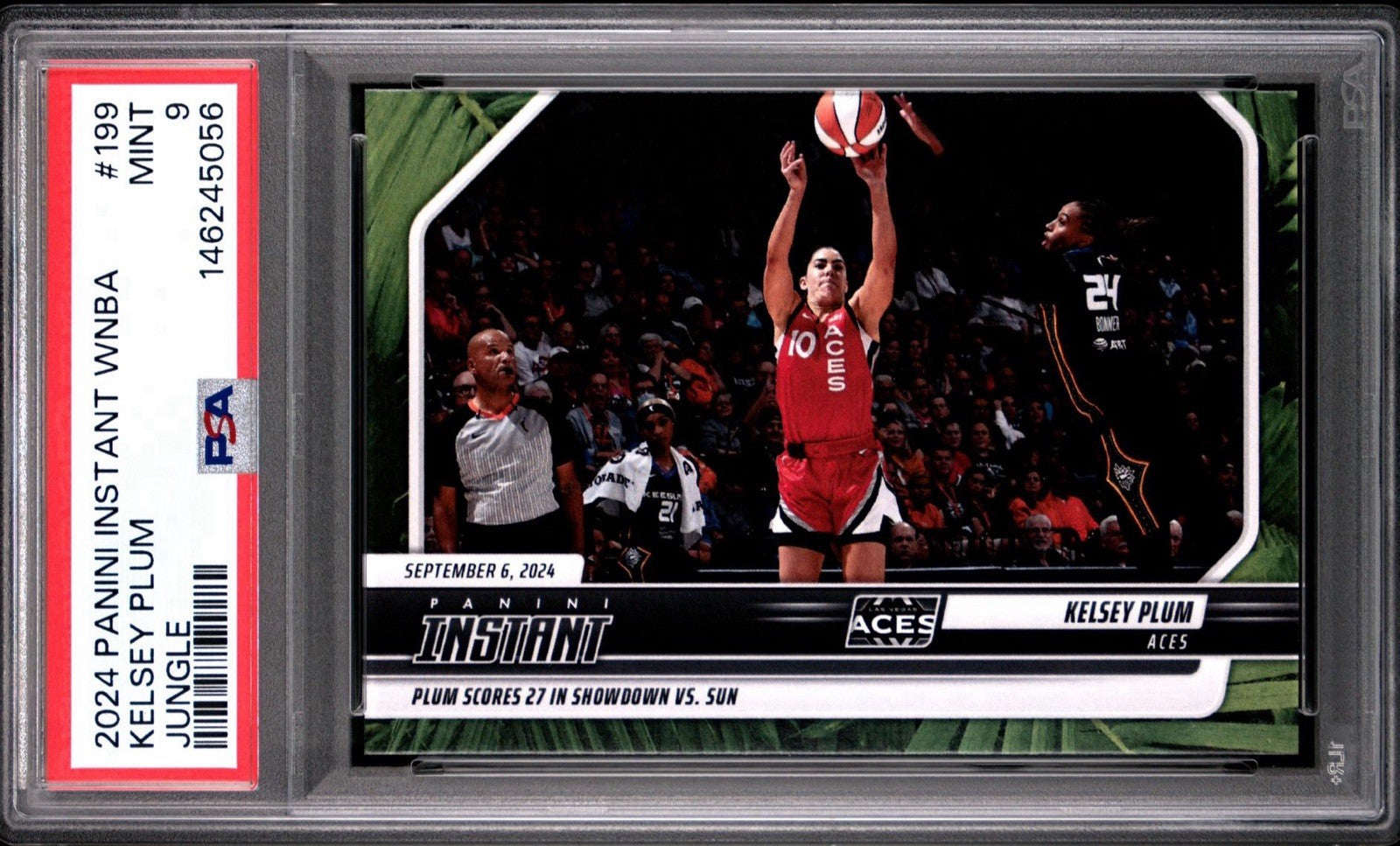 2024 Panini Instant WNBA #199 Kelsey Plum Jungle #d /25 - PSA 9 Mint