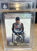 2009 Press Pass Premium JIMMIE JOHNSON #4 SIGNED AUTOGRAPH BECKETT BAS Slab