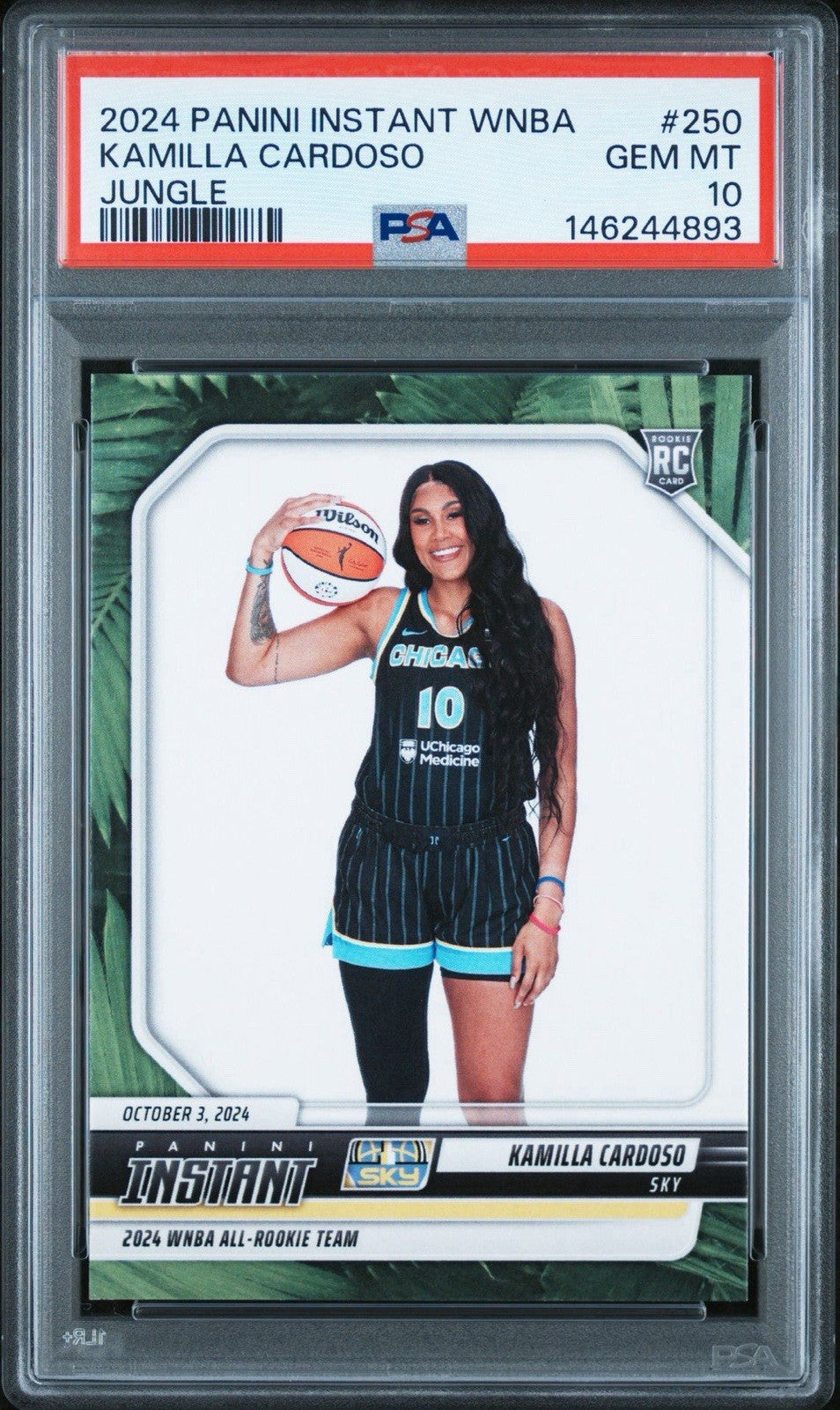 Kamilla Cardoso 2024 Panini Instant #250 Jungle /25 - PSA 10 Gem