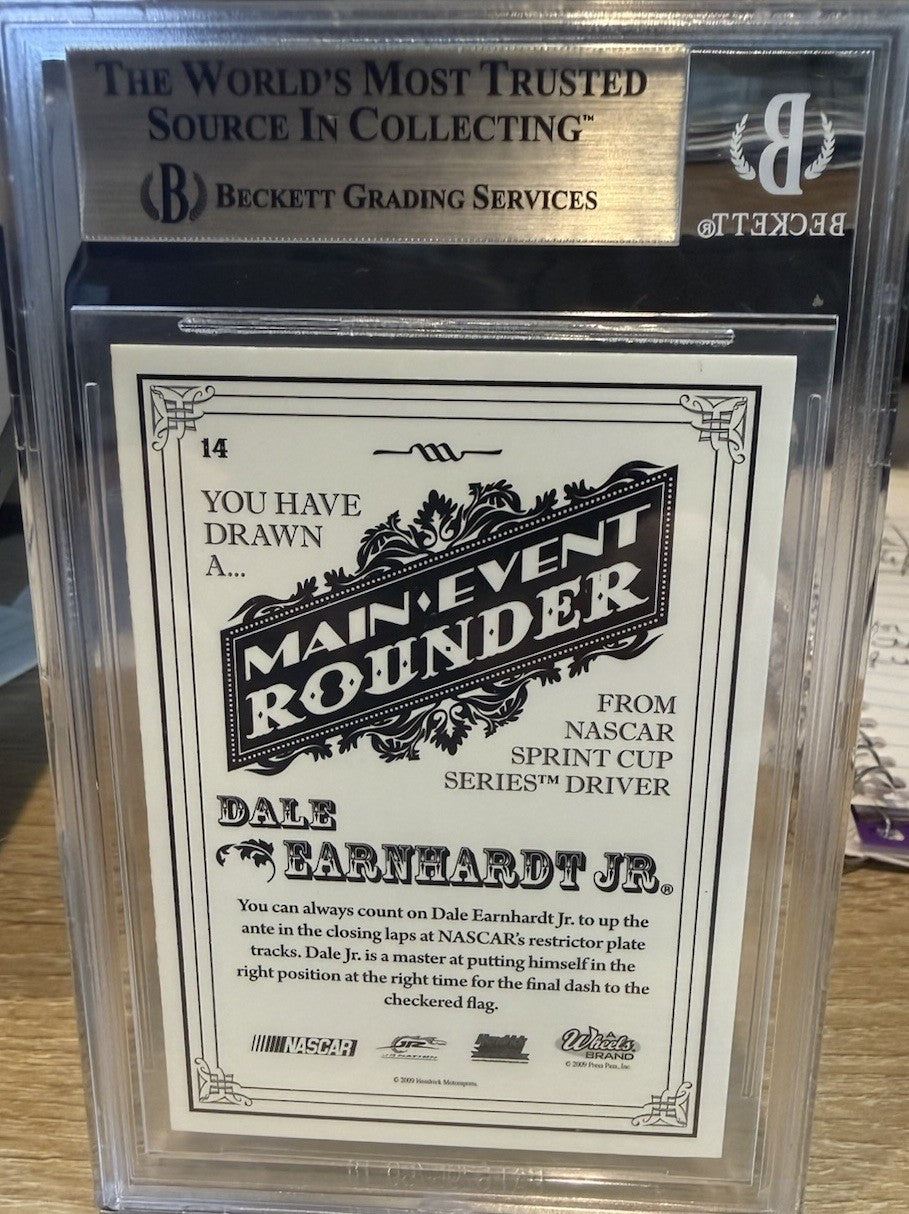 Dale Earnhardt Jr. 2009 Wheels Main Event #14 Auto Signed - Beckett BAS Slab