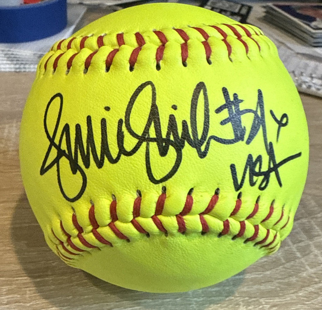 Jennie Finch Team USA Signed Yellow Softball